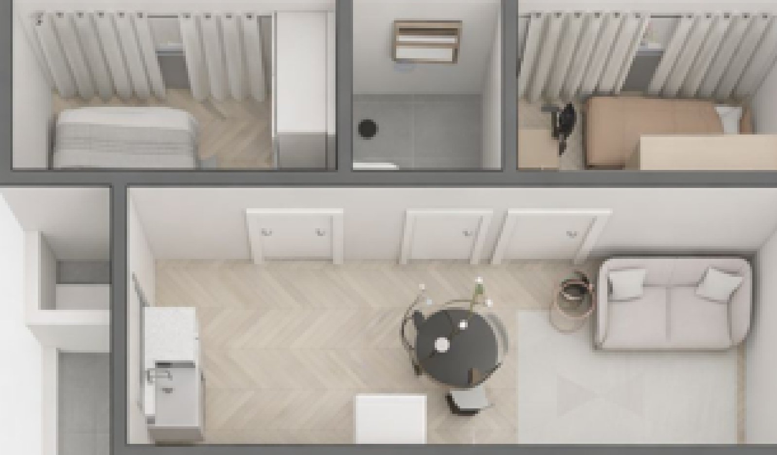 Planta do apartamento 2 quartos
